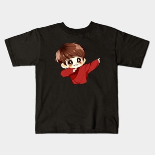 Jungkook Cute Chibi - BTS K-POP Design Kids T-Shirt